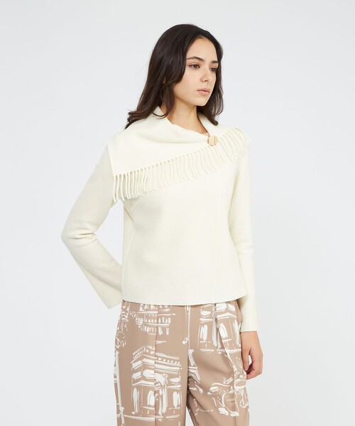 EPOCA（エポカ） ニット セーター 「La maglia due」 フリンジニット