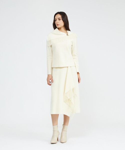 EPOCA（エポカ） ニット セーター 「La maglia due」 フリンジニット