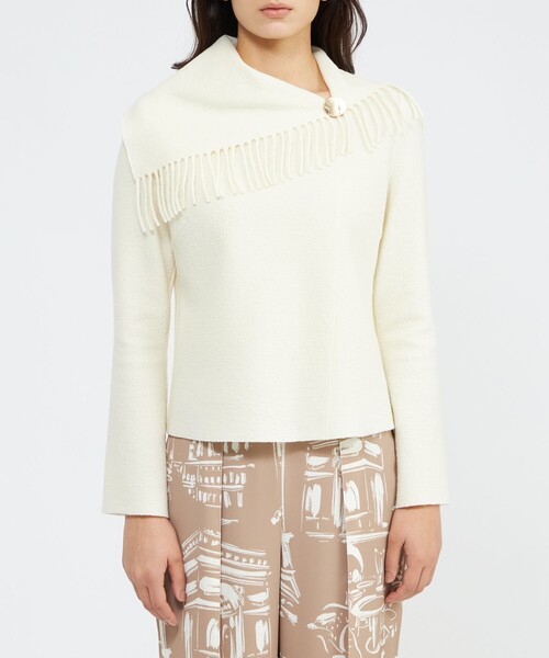 EPOCA（エポカ） ニット セーター 「La maglia due」 フリンジニット