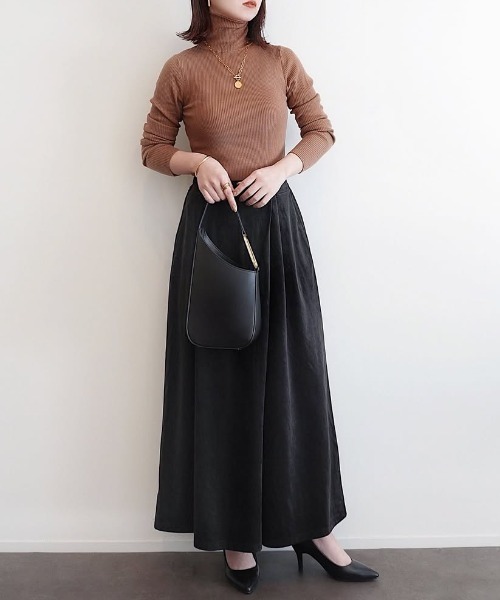 ikka（イッカ） パンツ ベロアツイルラップフウスカーチョ レディース