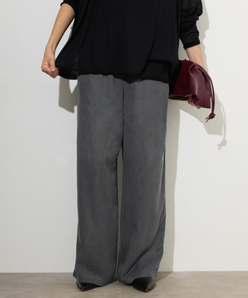 「SLOBE IENA」 イージーパンツ 38 ベージュ レディース_画像2