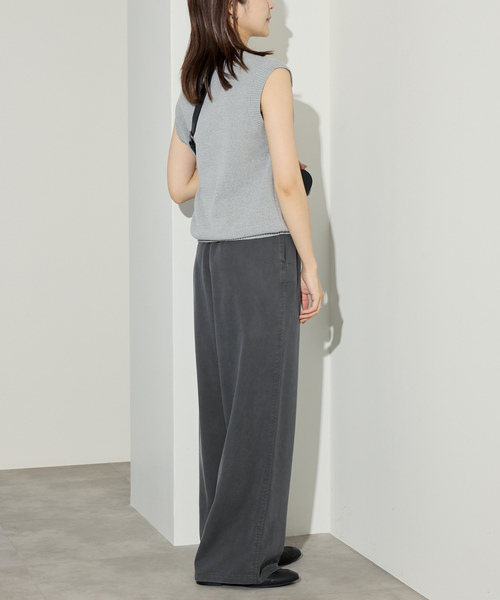 「SLOBE IENA」 イージーパンツ 38 ベージュ レディース_画像9