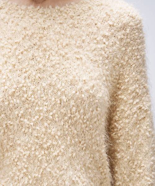 cloenc（クロエンス） ニット セーター 「手洗い可」ポコポコフェザー