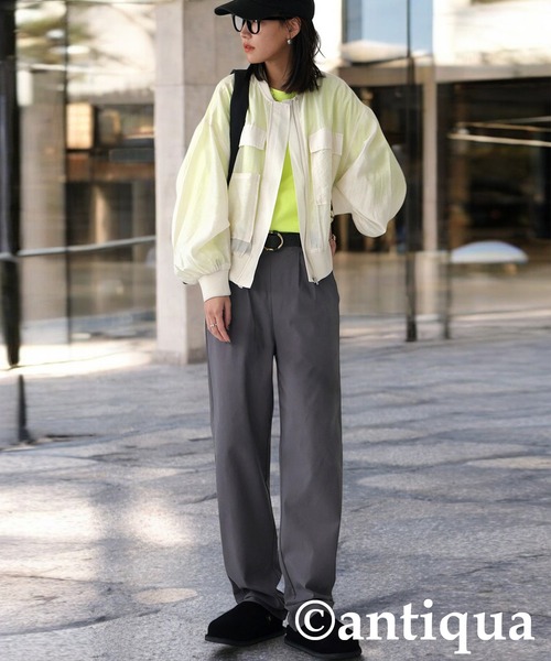 「antiqua」 ブルゾン ONESIZE オフホワイト レディース_画像5