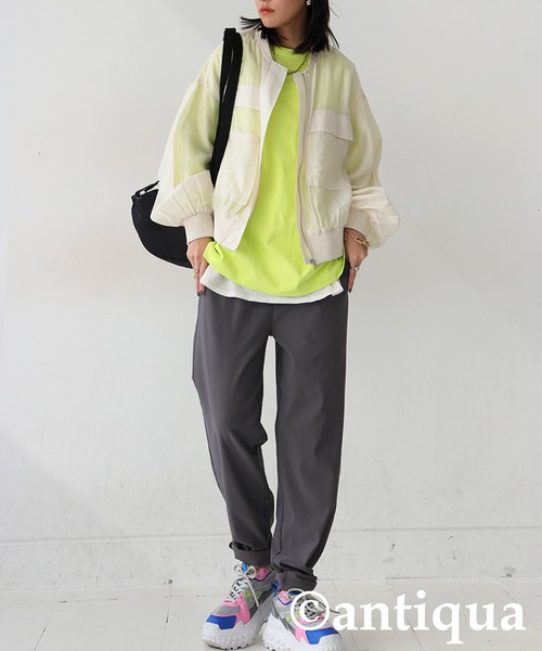 「antiqua」 ブルゾン ONESIZE オフホワイト レディース_画像7