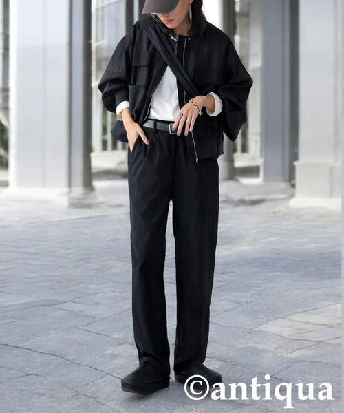 「antiqua」 ブルゾン ONESIZE オフホワイト レディース_画像8