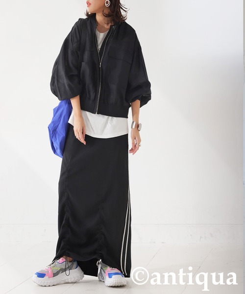 「antiqua」 ブルゾン ONESIZE オフホワイト レディース_画像9