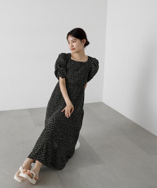 「N.(N. Natural Beauty Basic)」 半袖ワンピース MEDIUM ブルー レディース_画像6