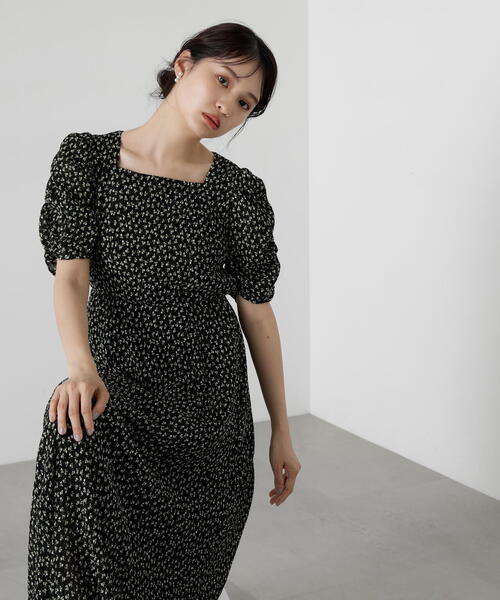 「N.(N. Natural Beauty Basic)」 半袖ワンピース MEDIUM ブルー レディース_画像8
