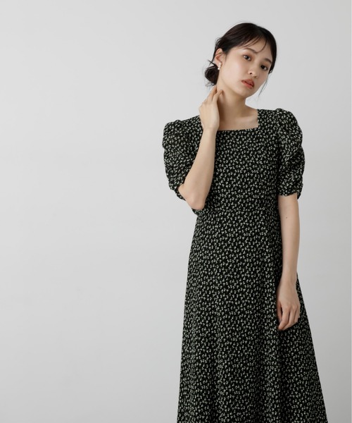 「N.(N. Natural Beauty Basic)」 半袖ワンピース MEDIUM ブルー レディース_画像9