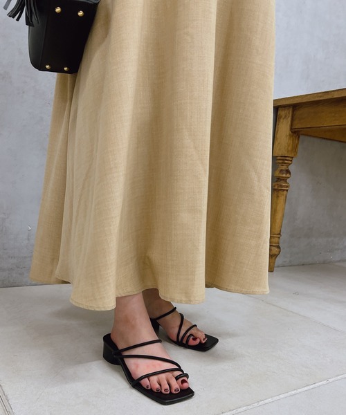 「un dix cors」 キャミソールワンピース FREE レッド レディース_画像6