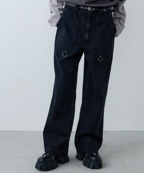 AIVER（アイバー） パンツ ボンテージデニムベイカーパンツ メンズ