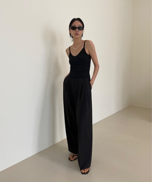 「Didot.showroom」 スラックス M スモークグレー レディース_画像5