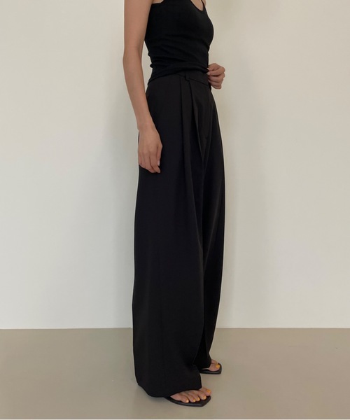 「Didot.showroom」 スラックス M スモークグレー レディース_画像7
