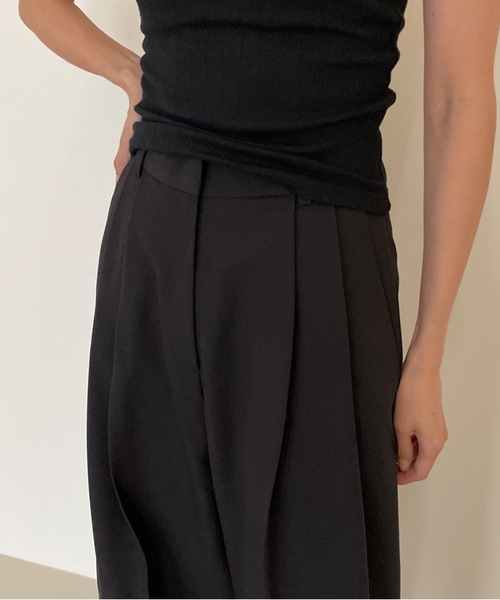 「Didot.showroom」 スラックス M スモークグレー レディース_画像8
