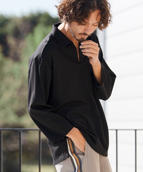 CAMBIO（カンビオ） ポロシャツ ms6347- Ponti Skipper 3-4 Sleeve