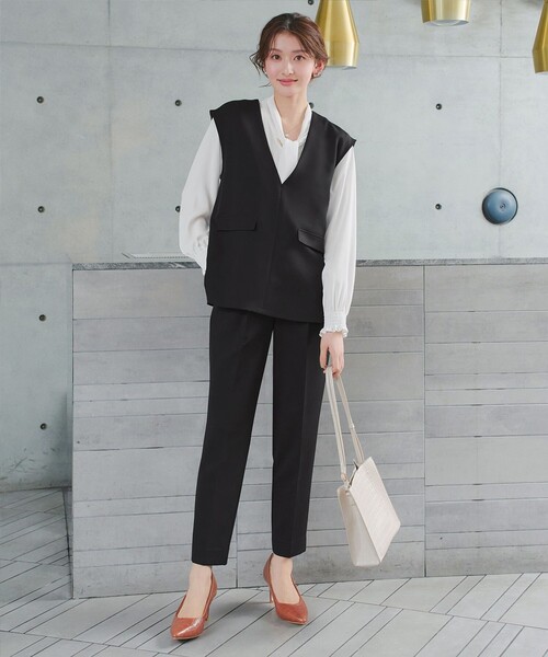 ベスト、シャツ、パンツ　3点セット Tiaclasse セットアップ 「ブラウス＆ベスト＆パンツ3点セット
