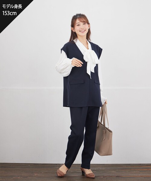 Tiaclasse セットアップ 「ブラウス＆ベスト＆パンツ3点セット
