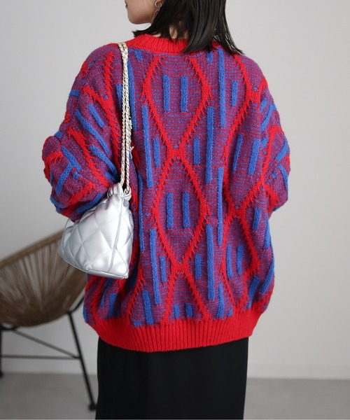 「ap retro」 長袖ニット FREE ベージュ レディース_画像5