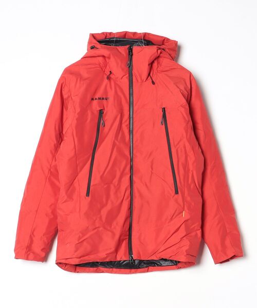 MAMMUT（マムート） ダウンジャケット SMALL レッド メンズ : ZOZOTOWN