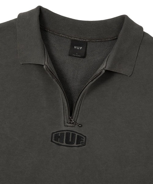 「HUF」 半袖ポロシャツ X-LARGE アイボリー メンズ_画像4