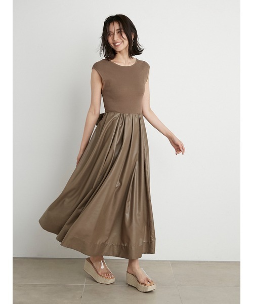 「SNIDEL」 ドッキングワンピース 0 ネイビー レディース_画像7