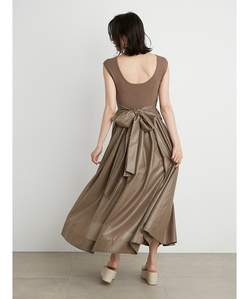 「SNIDEL」 ドッキングワンピース 0 ネイビー レディース_画像8