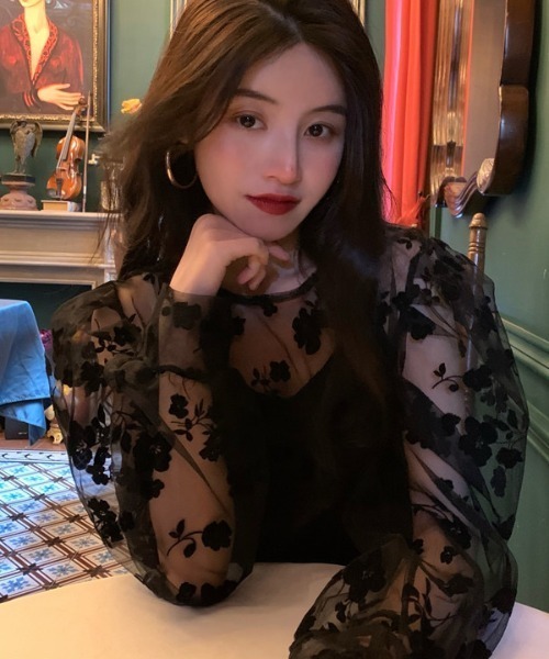 「DIAVEL」 長袖カットソー M ベージュ レディース_画像5