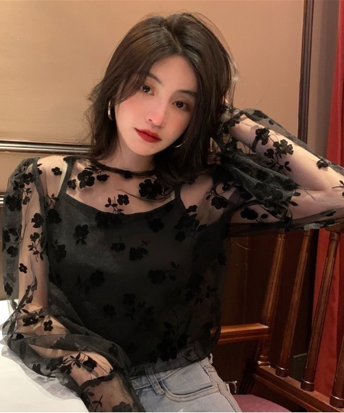 「DIAVEL」 長袖カットソー M ベージュ レディース_画像9