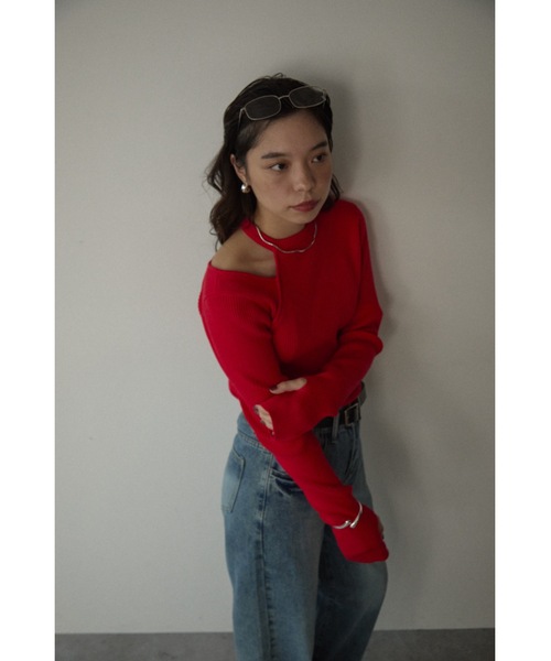 「DRWCYS」 長袖ニット FREE アイボリー レディース_画像7