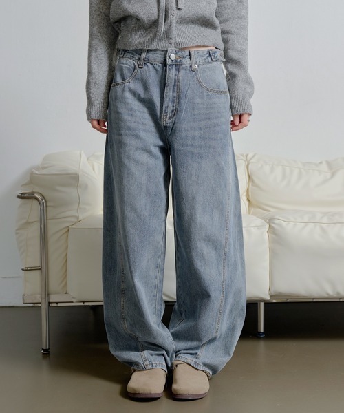 「UNE MANSION」 デニムパンツ MEDIUM ブルー系その他 レディース_画像2
