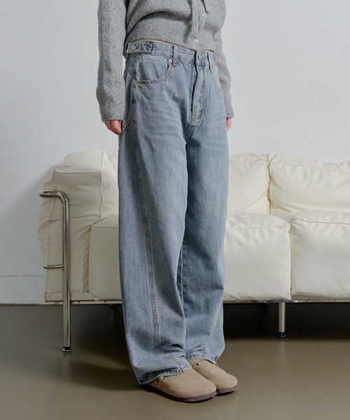 「UNE MANSION」 デニムパンツ MEDIUM ブルー系その他 レディース_画像3