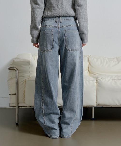 「UNE MANSION」 デニムパンツ MEDIUM ブルー系その他 レディース_画像5