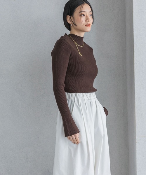 「A part by」 長袖ニット FREE ブラウン レディース_画像6