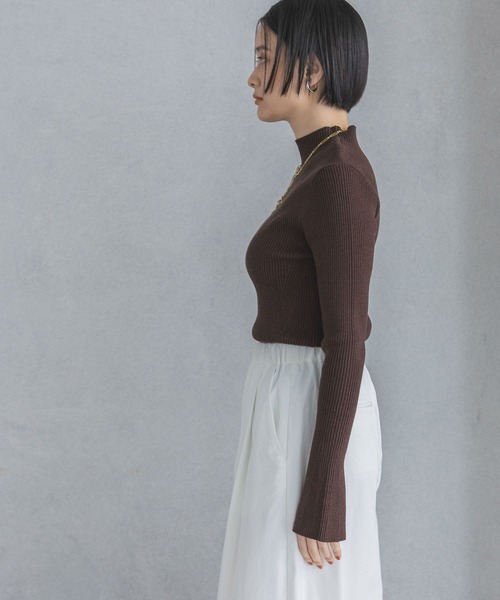 「A part by」 長袖ニット FREE ブラウン レディース_画像8