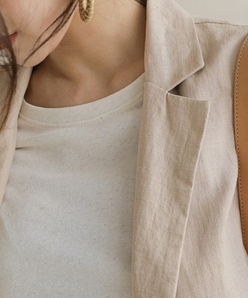 「a lot of love」 テーラードジャケット M ベージュ レディース_画像4