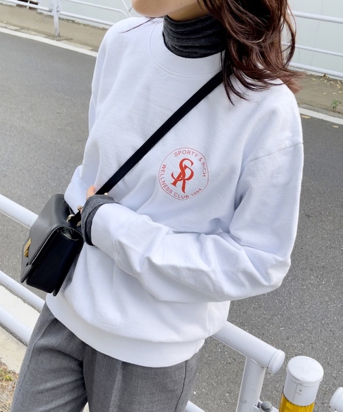 「SPORTY&RICH」 スウェットカットソー SMALL ホワイト レディース_画像3