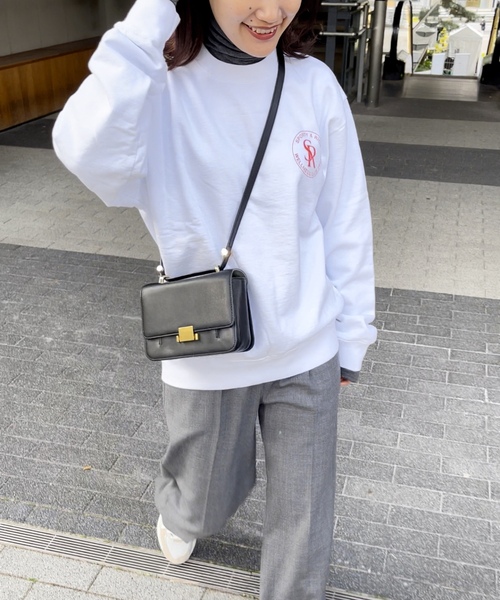 「SPORTY&RICH」 スウェットカットソー SMALL ホワイト レディース_画像4