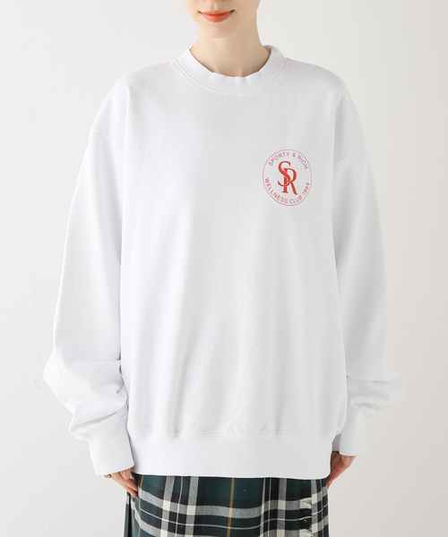 「SPORTY&RICH」 スウェットカットソー SMALL ホワイト レディース_画像6