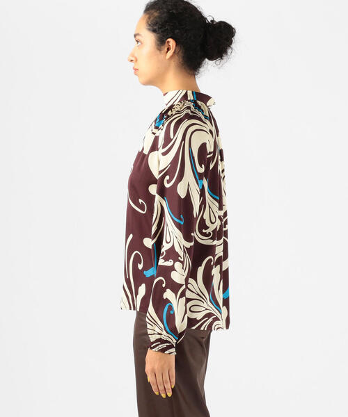 「TOMORROWLAND」 長袖ブラウス X-SMALL レッド系その他2 レディース_画像4