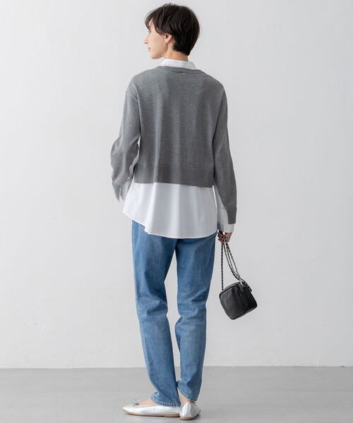 23区（ニジュウサンク） 長袖ニット 38 グレー レディース : ZOZOTOWN