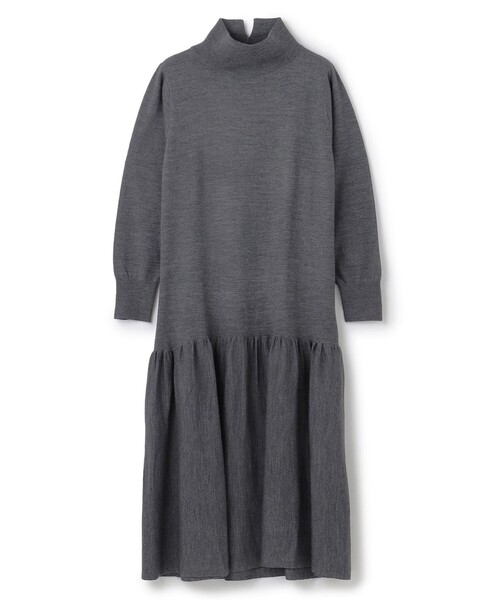 「UNFILO」 長袖ワンピース MEDIUM ブラック レディース_画像7