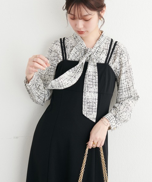 「natural couture」 長袖ブラウス FREE パープル レディース_画像2