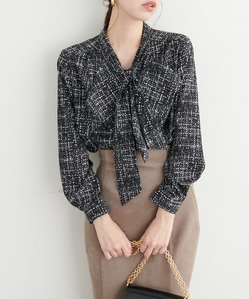 「natural couture」 長袖ブラウス FREE パープル レディース_画像3