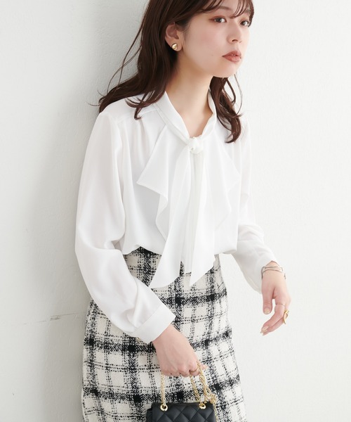 「natural couture」 長袖ブラウス FREE パープル レディース_画像5