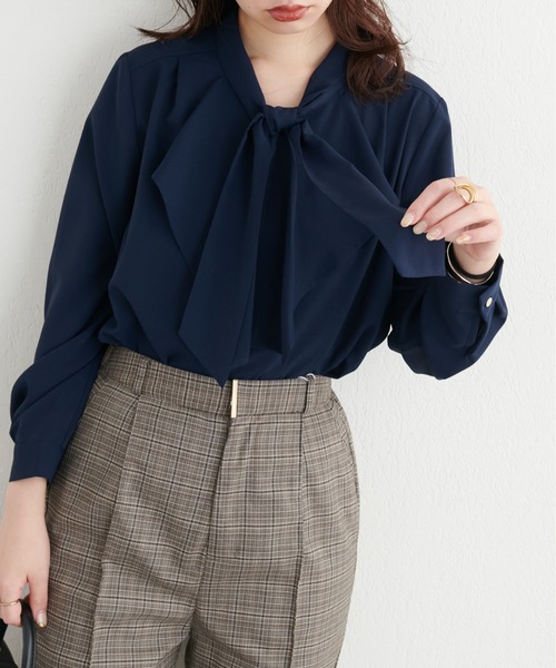 「natural couture」 長袖ブラウス FREE パープル レディース_画像8