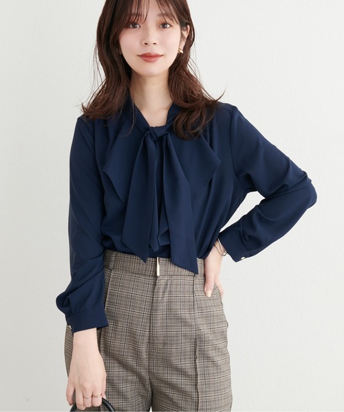 「natural couture」 長袖ブラウス FREE パープル レディース_画像10