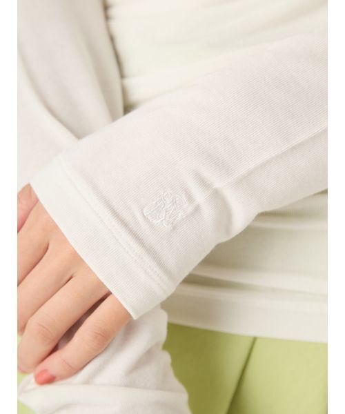 FRAY I.D（フレイ・アイディー） tシャツ 2wayデコルテタックドレープ