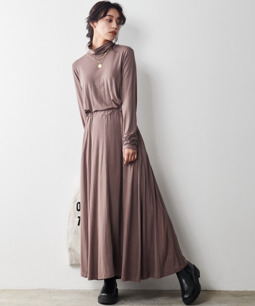 [CHIC STYLE] длинный рукав One-piece 5 черный женский 