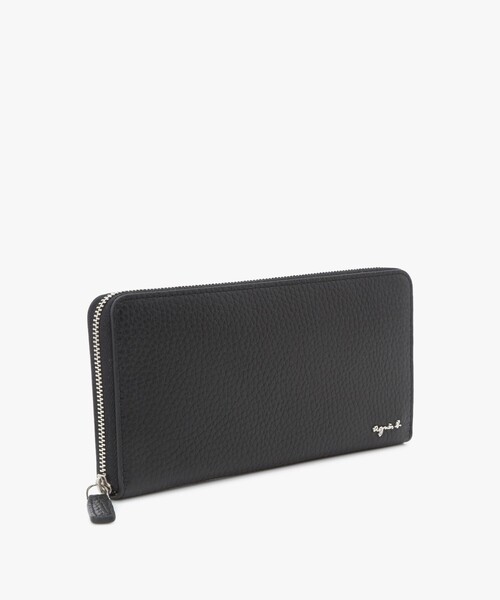 agnes b.（アニエスベー） 財布 レザー ラウンドジップ ロング